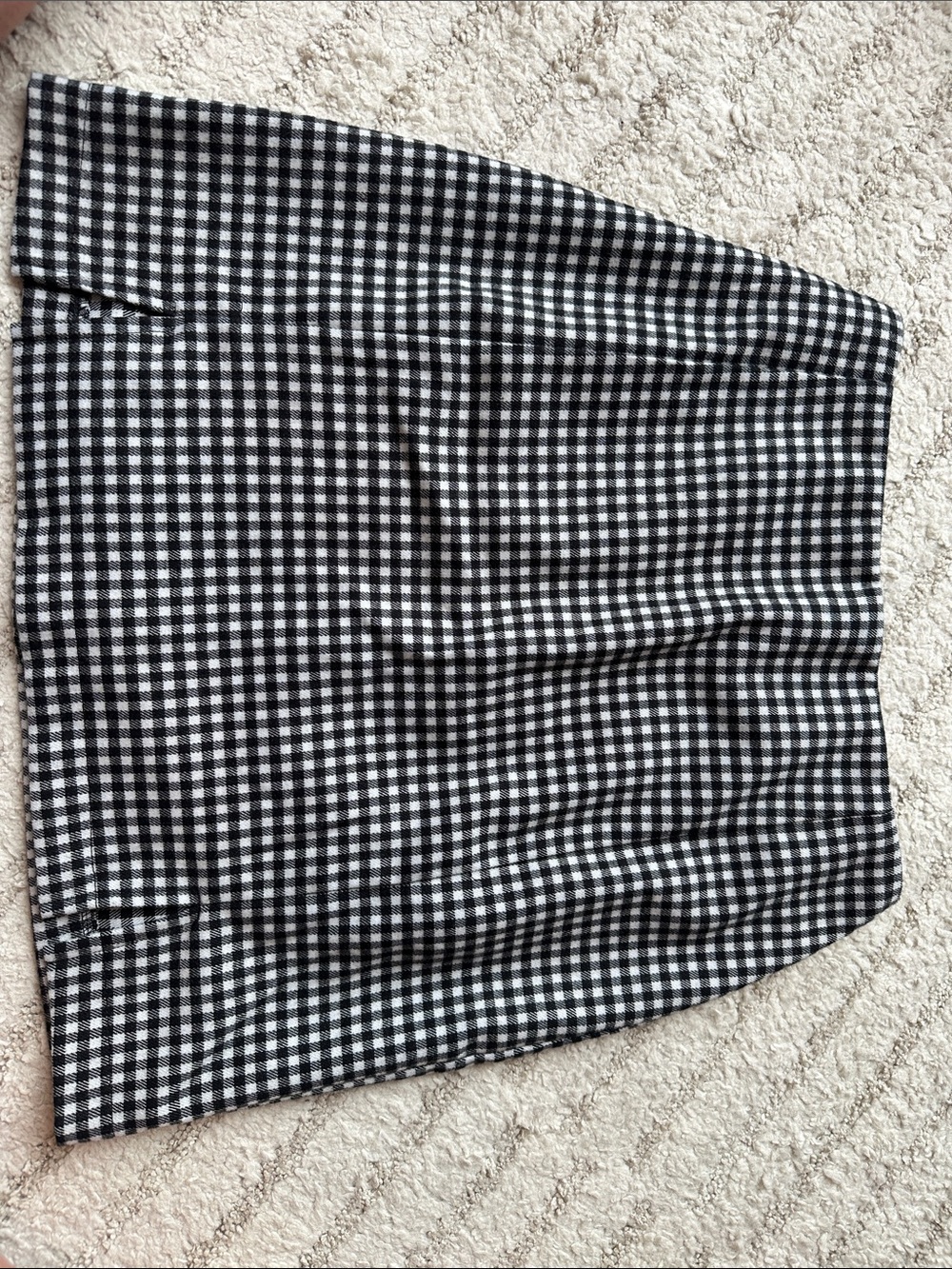 Eyeshadow Black and White Gingham Pencil Skirt